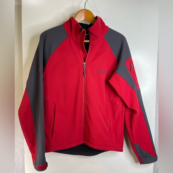 marmot Other - Gently Worn Marmot Windstopper Red and Gray wind Block Soft Shell jacket Small